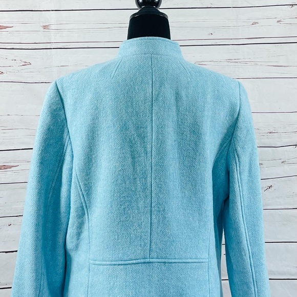 Talbots Women’s Blazer Jacket Blue Wool Blend Twill Size 18 - Picture 5 of 10